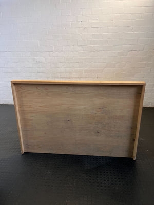 Modern Minimalist Wooden Bed Frame with Headboard & Drawers