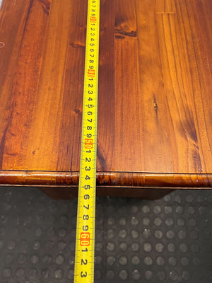 Rustic Wooden Magazine Side Table - Vintage Charm