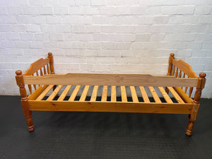 Classic Solid Pine Single Bed Frame with Slats