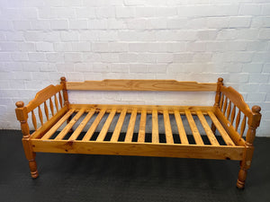 Classic Solid Pine Single Bed Frame with Slats