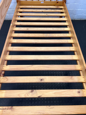 Classic Solid Pine Single Bed Frame with Slats