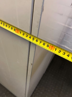 Sturdy Beige Metal Double Door Storage Cabinet