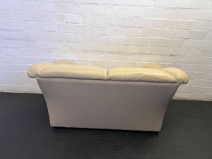Classic Cream Two-Seater Sofa