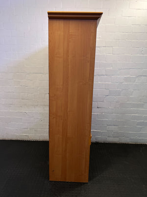 Versatile Wooden Display Cabinet with Glass Doors