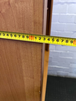 Versatile Wooden Display Cabinet with Glass Doors