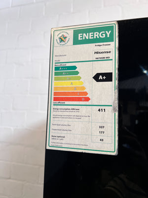 Hisense Black Side-by-Side Fridge Freezer with Water Dispenser