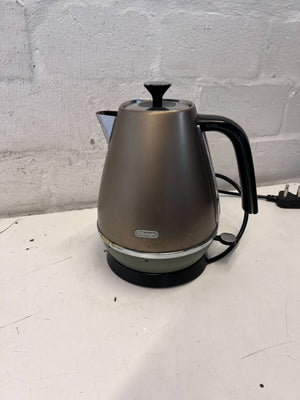 De'Longhi Modern Bronze Electric Kettle - Pre-Loved Kitchen Essential