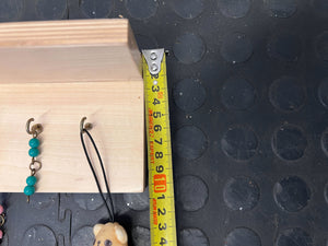 Montessori-Style Counting Bead Chains with Wooden Display Shelf & Bear Plush
