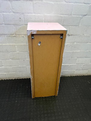 Charming Pink & White 5-Drawer Tallboy Storage Unit