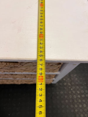 Charming White Wicker Basket Storage Chest