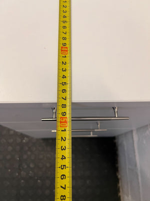 Stylish Grey Mobile Filing Cabinet with Lock