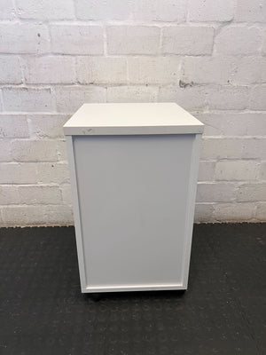Stylish Grey Mobile Filing Cabinet with Lock