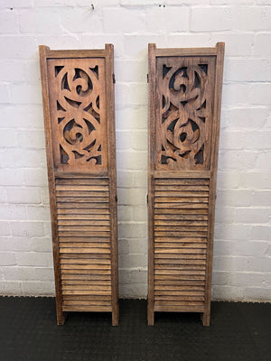 Decorative Carved Wooden Room Divider Panel