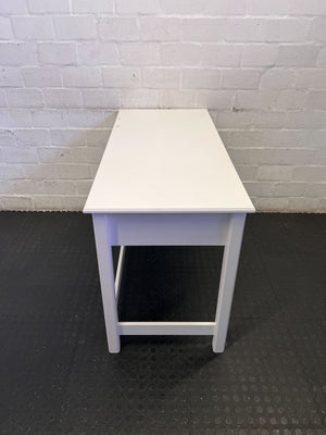 Charming White Desk with Heart Drawer Pulls