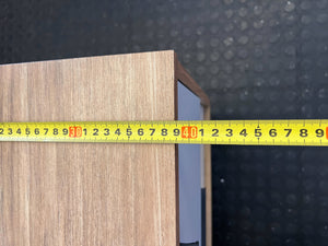 Stylish Grey & Wood Look Two-Drawer Bedside Table