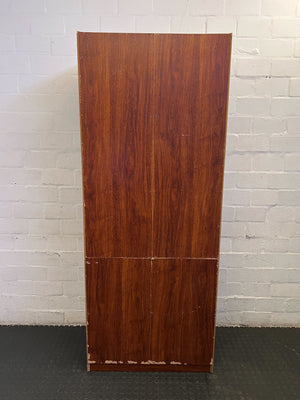 Classic Wooden Display & Storage Cabinet with Glass Doors