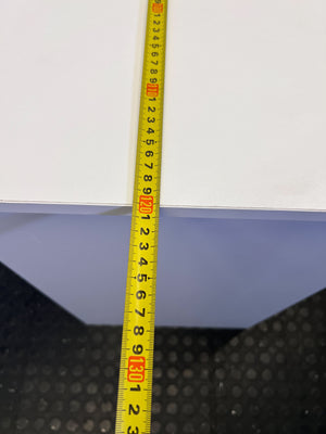 Sleek White Compact Desk with Cable Management