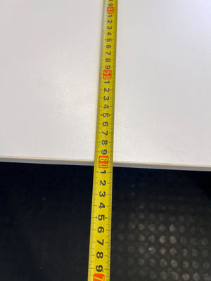 Sleek White Home Office Desk with Cable Management