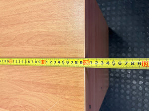 Compact Light Wood Office Desk with 3 Drawers