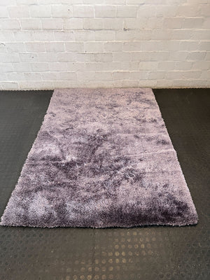 Plush Lavender Shaggy Area Rug 200 x 135cm