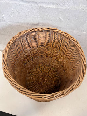 Charming Woven Wicker Storage Basket with Lid