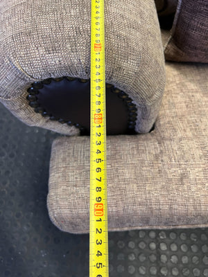 Charming Patterned Two-Seater Sofa with Accent Pillows ✨