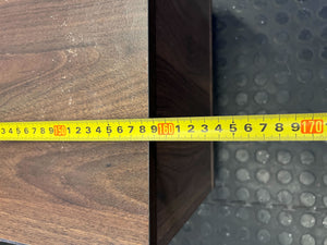 Sleek Dark Wood & Black Media Console