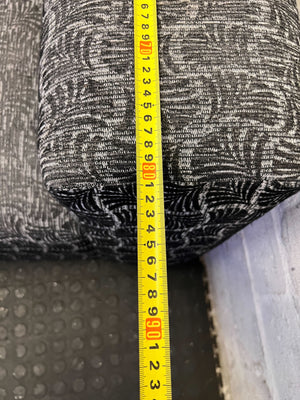 Modern Grey Patterned Chaise Sofa - Sectional Comfort