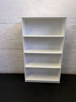 Versatile White 5-Shelf Bookcase