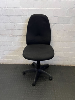 Comfortable Black Upholstered Office Chair