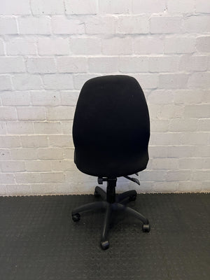 Comfortable Black Upholstered Office Chair
