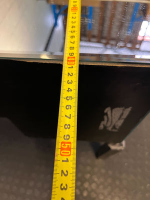 Damaged the mirror and two legs-Glamorous Mirrored Dressing Table / Small Desk with Crystal Knobs with damage