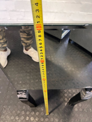 Damaged the mirror and two legs-Glamorous Mirrored Dressing Table / Small Desk with Crystal Knobs with damage