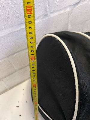 Cozy & Portable Baby Bassinet - Black with White Trim