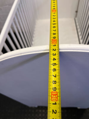 Classic White Baby Crib with Storage Drawer