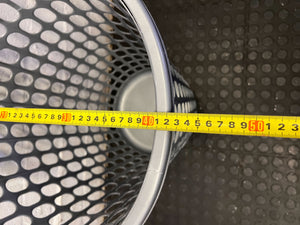 Versatile Grey Perforated Laundry Basket