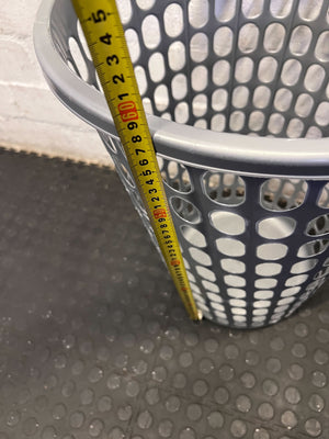 Versatile Grey Perforated Laundry Basket