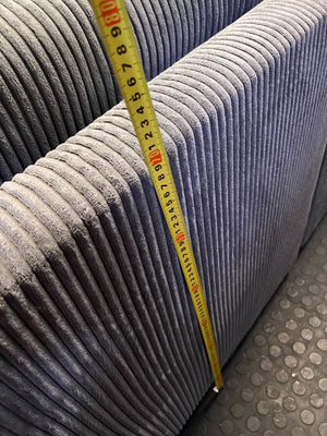 Comfort L-Shape Grey Corduroy Sectional Sofa with Chaise