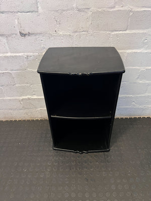 Elegant Black Tiered Display Shelf