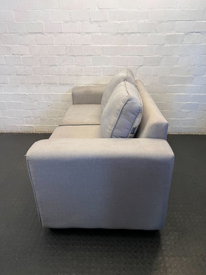 Comfy Light Grey Two-Seater Sofa - Modern Classic