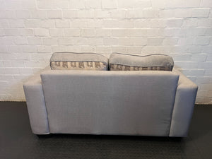 Comfy Light Grey Two-Seater Sofa - Modern Classic