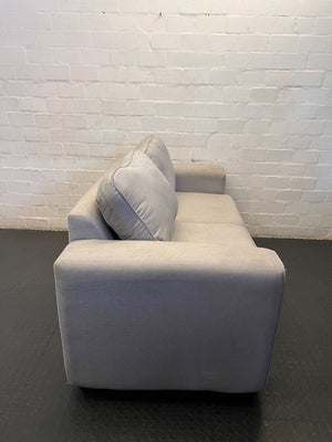 Comfy Light Grey Two-Seater Sofa - Modern Classic