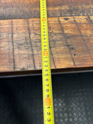 Rustic Reclaimed Wood & Grey Base Versatile Table - Fair used 240W x 94W x 75H