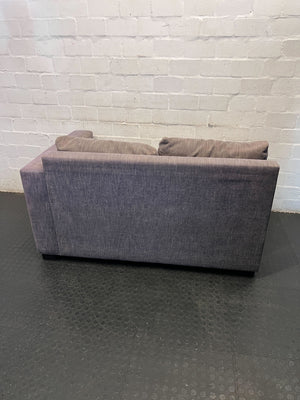 Compact Grey 2-Seater Sofa with Right Armrest - Fair used