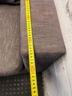 Compact Grey 2-Seater Sofa with Right Armrest - Fair used