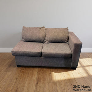 Compact Grey 2-Seater Sofa with Right Armrest - Fair used