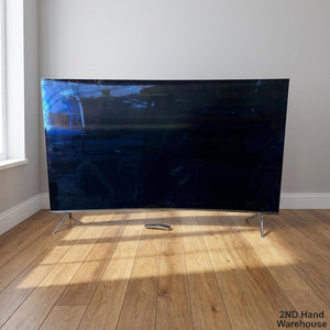 65inch Curved Screen Smart TV - Enhance Your Home Entertainment- Some ink lines on the screen