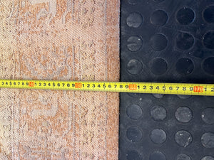 Vibrant Orange & Gold Patterned Area Rug - Some small damages 230 x 158cm - 2ndhandwarehouse.com