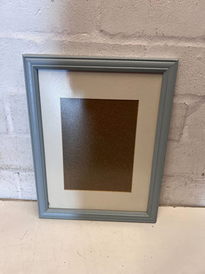 Charming Pastel Blue Picture Frame with White Mat - 2ndhandwarehouse.com