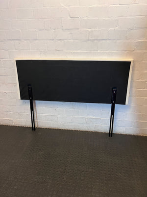 Retro Cream Headboard with Metal Legs - Damaged